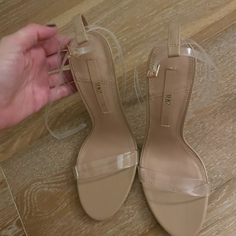 Zara PVC Minimalist Heels